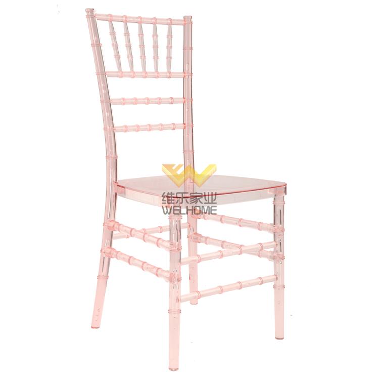 Pink Plastic Chiavari Chair for wedding/events